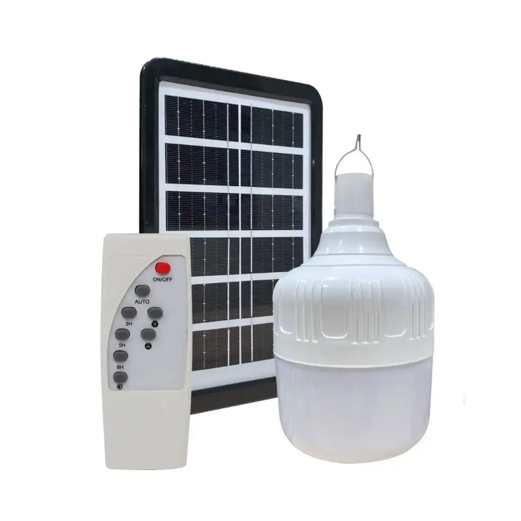 BOMB LED SOLAR 20W LUZ BCA + PANEL