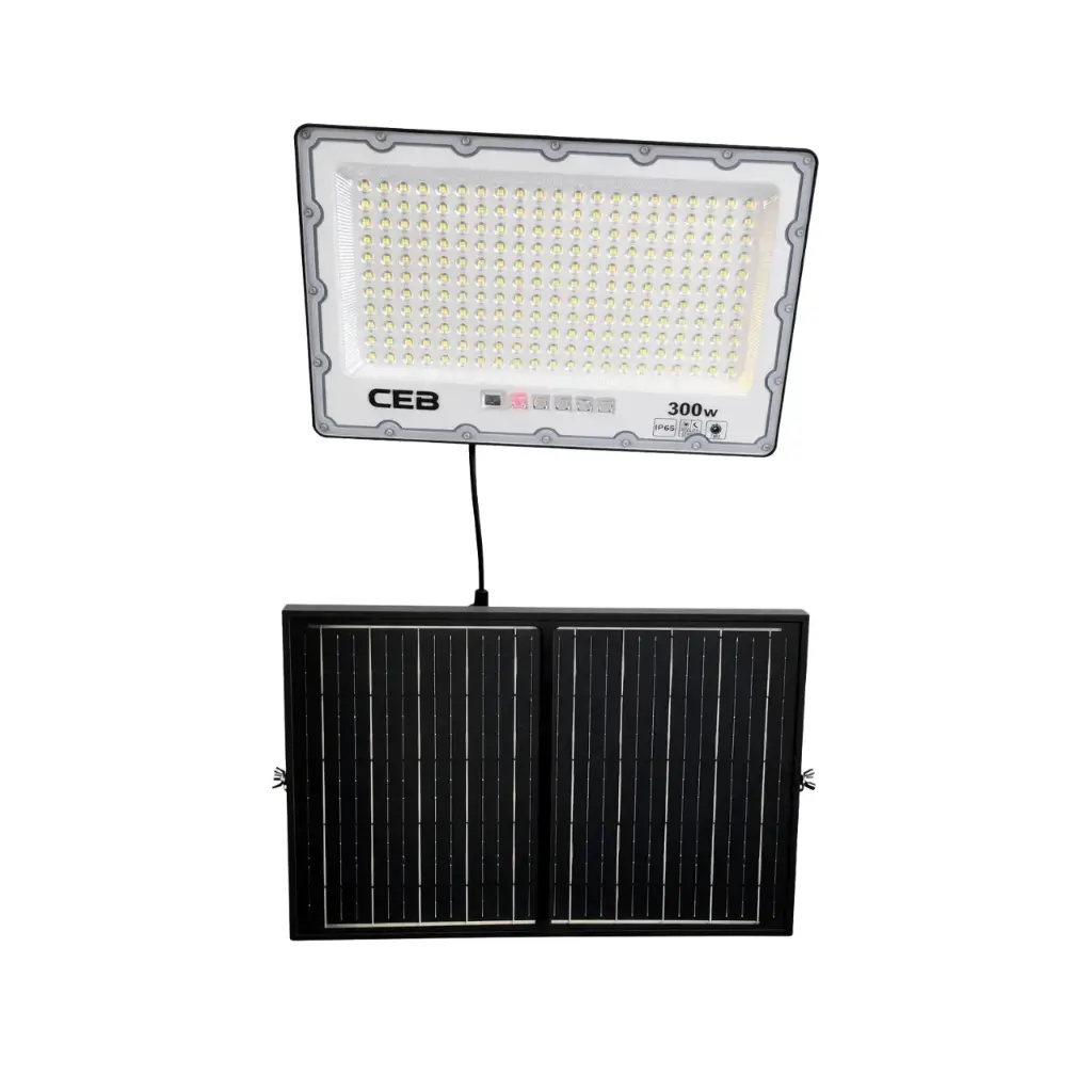 REFLECTOR LED SOLAR 300W BCO + PANEL