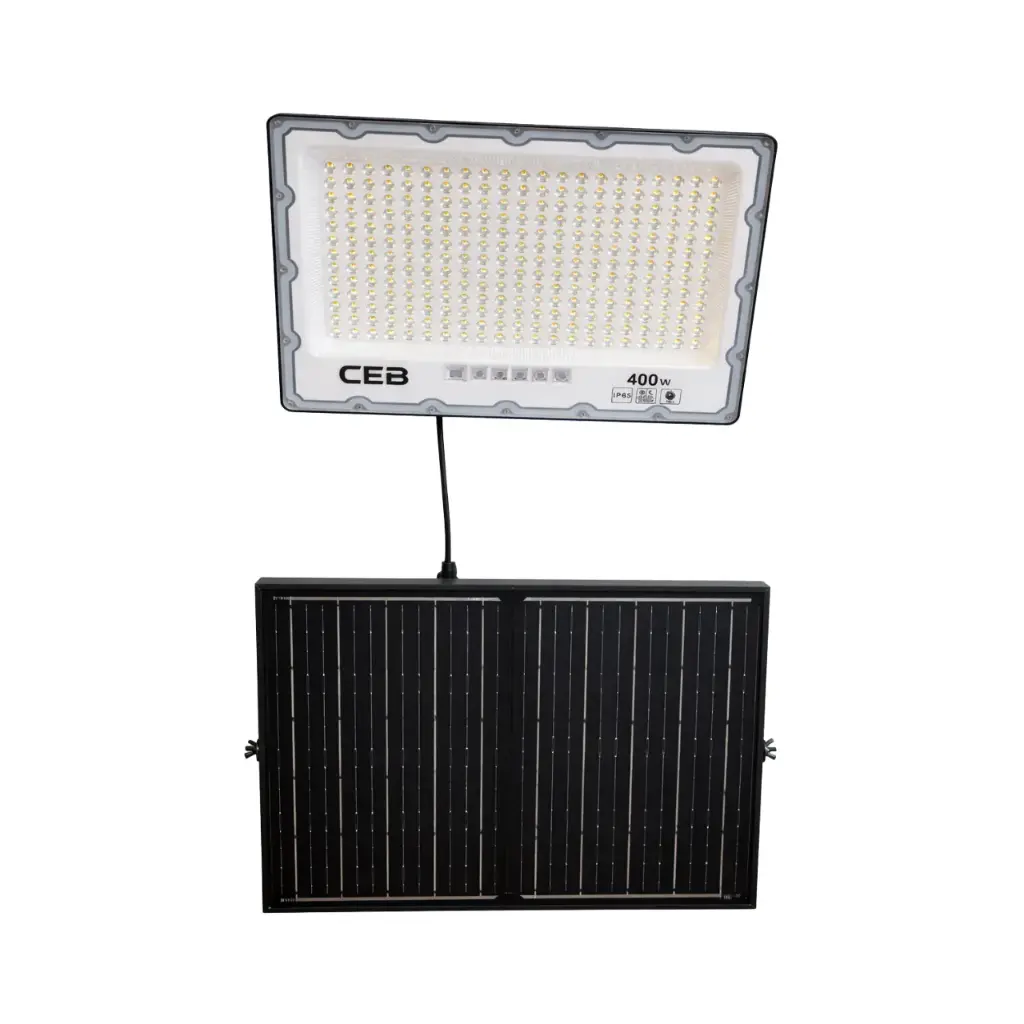 REFLECTOR LED SOLAR 400W BCO + PANEL